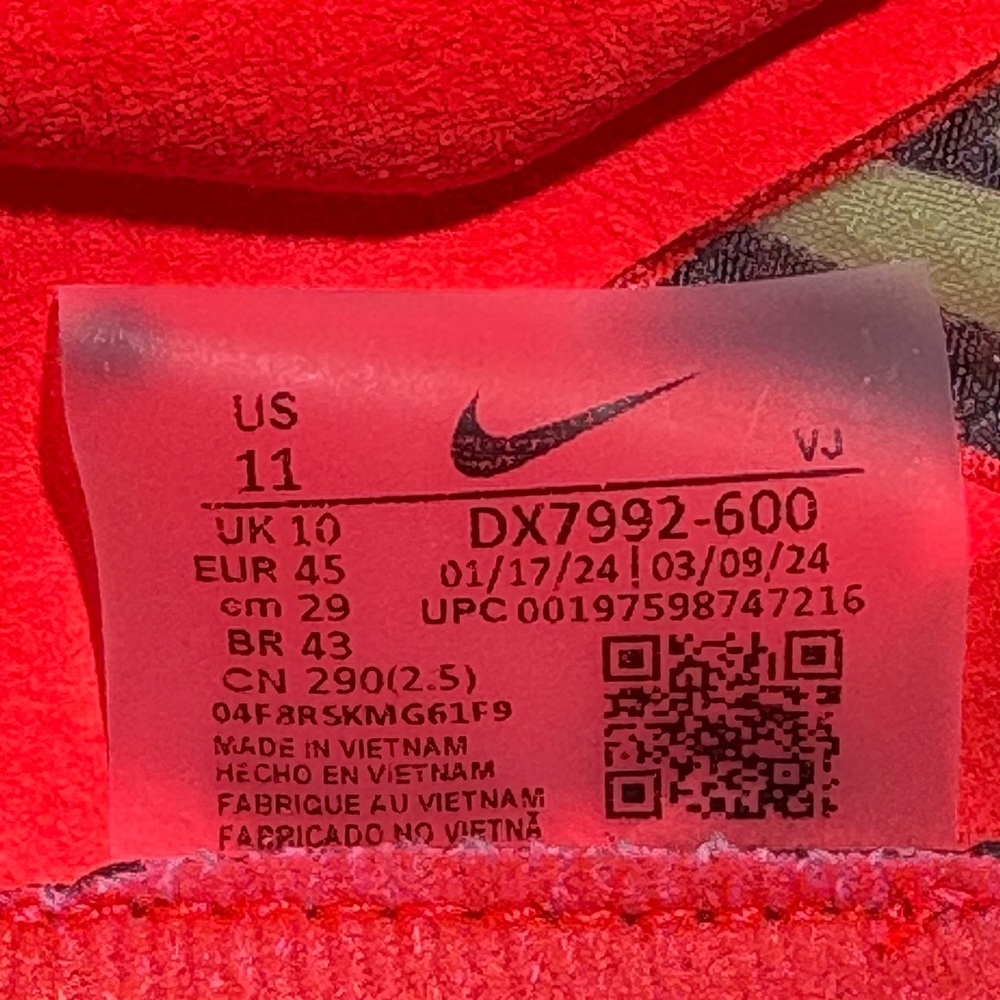 Nike ZoomX Dragonfly XC Cross Country Spikes Running Shoes Neon Red DX7992-600 - Picture 13 of 16